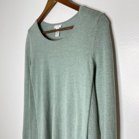 J Jill Green Round Neck Long Sleeve Pull Over Sweater Size XS Women's - Picture 2 of 9